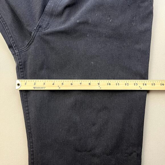 Vintage Ben Davis Pants Mens 48 Black Chino Straight Leg Gorilla Logo Workwear - Picture 14 of 14